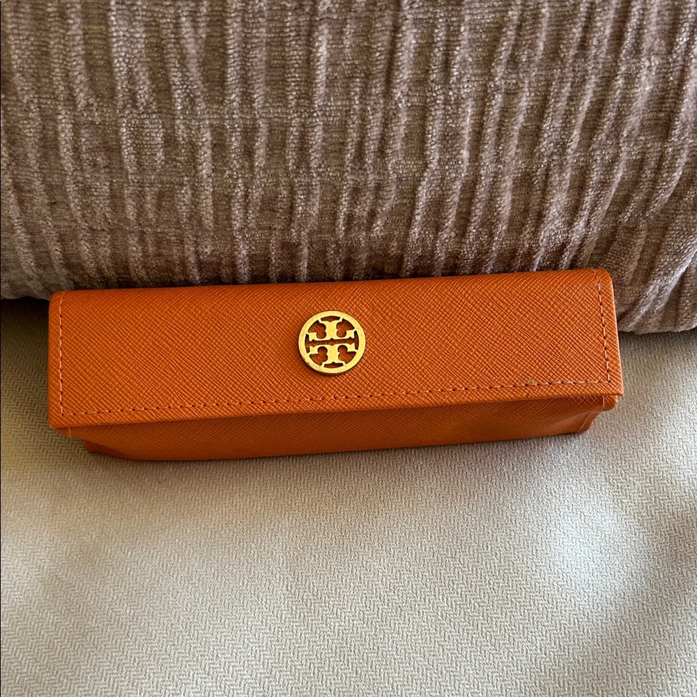 Tory Burch Orange Eye Glasses‎ Case small